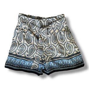 Tommy Hilfiger High Waist Blue and Black Shorts